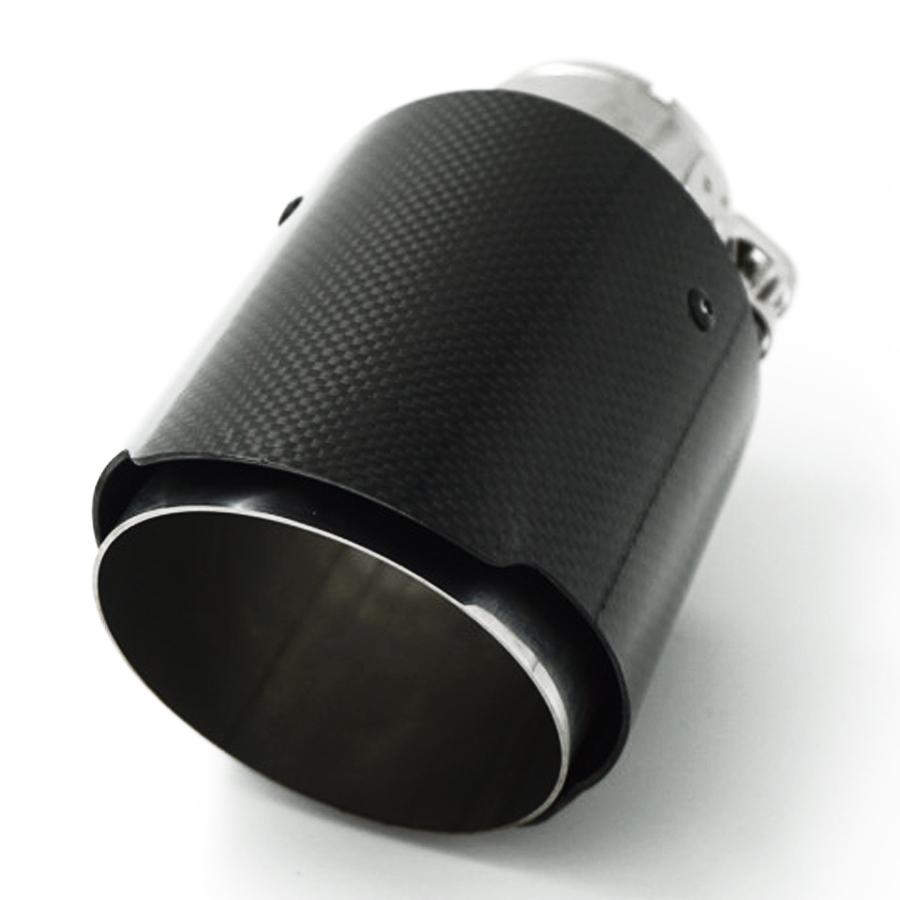 1pcs Stainless Steel Carbon Fiber Car End Pipe Exhaust Pipe