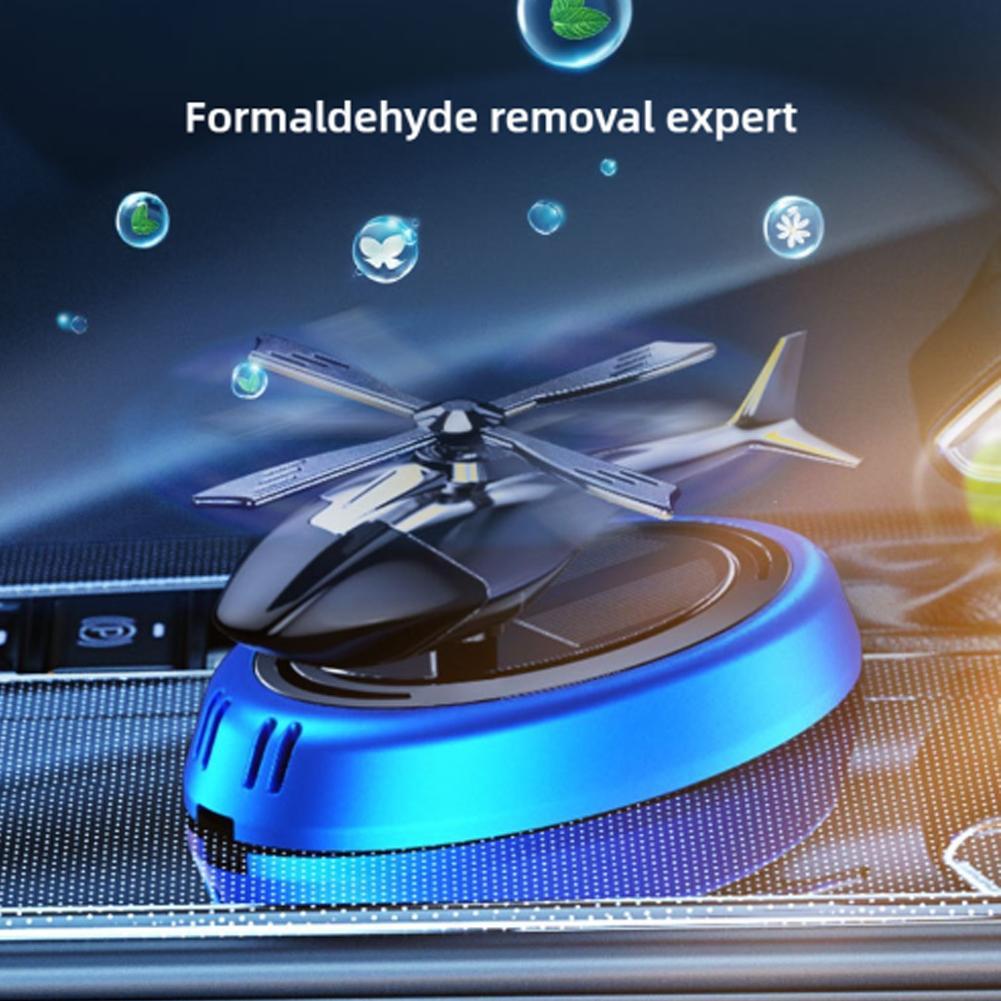 Car Air Freshener Solar Propeller Fighter Aromatherapy Car Interior Decoration Accessories Car Rotating Aromatherapy Perfume
