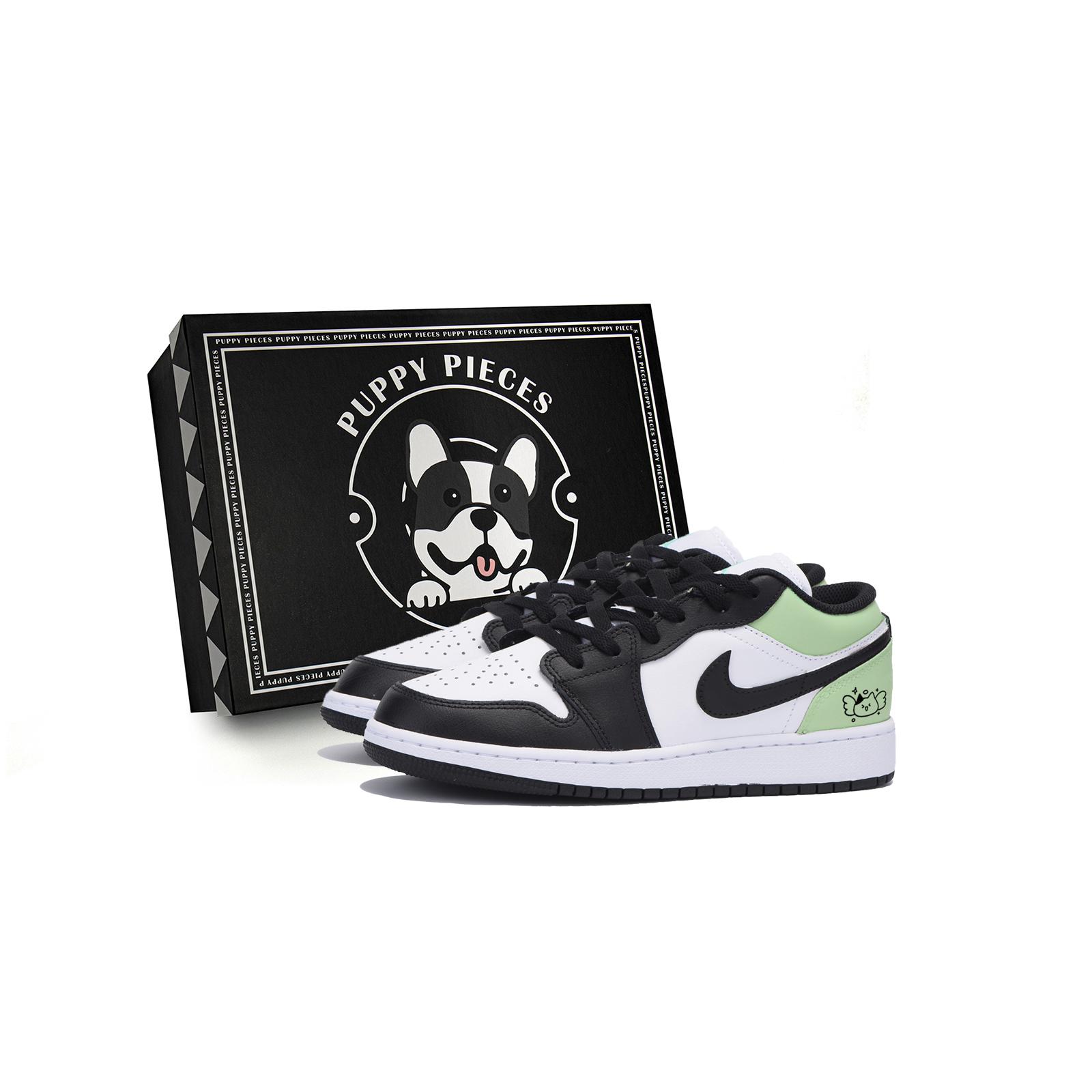 

Jordan Air Jordan 1 Vintage Basketball Shoes Men s Low Top Black Green 553558-131(Team85-S-BOX-A) 44