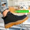 Steel Toe Shoes for Men Indestructible Work Boots Waterproof Safety Shoes Working Anti-Drop Anti-Puncture Protective Sneakers