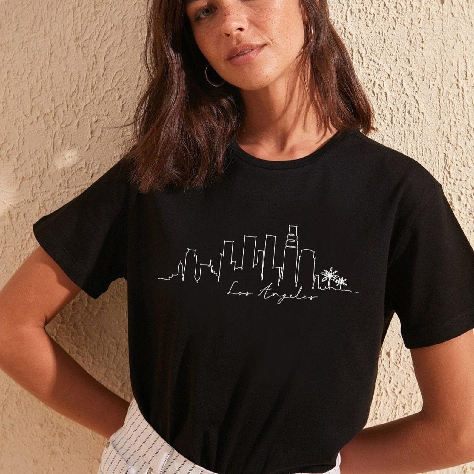 Los Angeles Shirt, LA Shirt, Los Angeles T shirt, Skyline, California Shirt, Graphic Tees, LA, Tumblr, Trendy Womens Clothing, UNISEX L