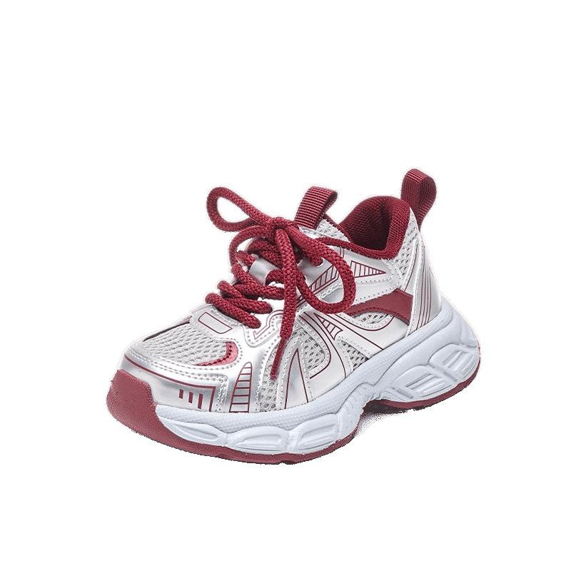 Children's dad shoes 2025 spring and autumn new Korean version of boys casual sports shoes medium and large girls soft-soled running shoes