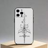 The Sword Creative Pattern   Phone Case For iPhone 17,16,15,14,13,12,11 Plus,Pro Max,XS,Soft Silicone Black Cover