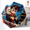 1pc Christmas Harry Potter Owl Umbrella with Plastic Handle,Suitable for All Seasons Travel Outdoor Multi-functional UmbrellaDCS083