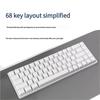 Mini Design Custom  68-Key Wired Mechanical Gaming Keyboard Red Axis Switches USB Type-C RGB Backlit 60%  Gamer Keyboard