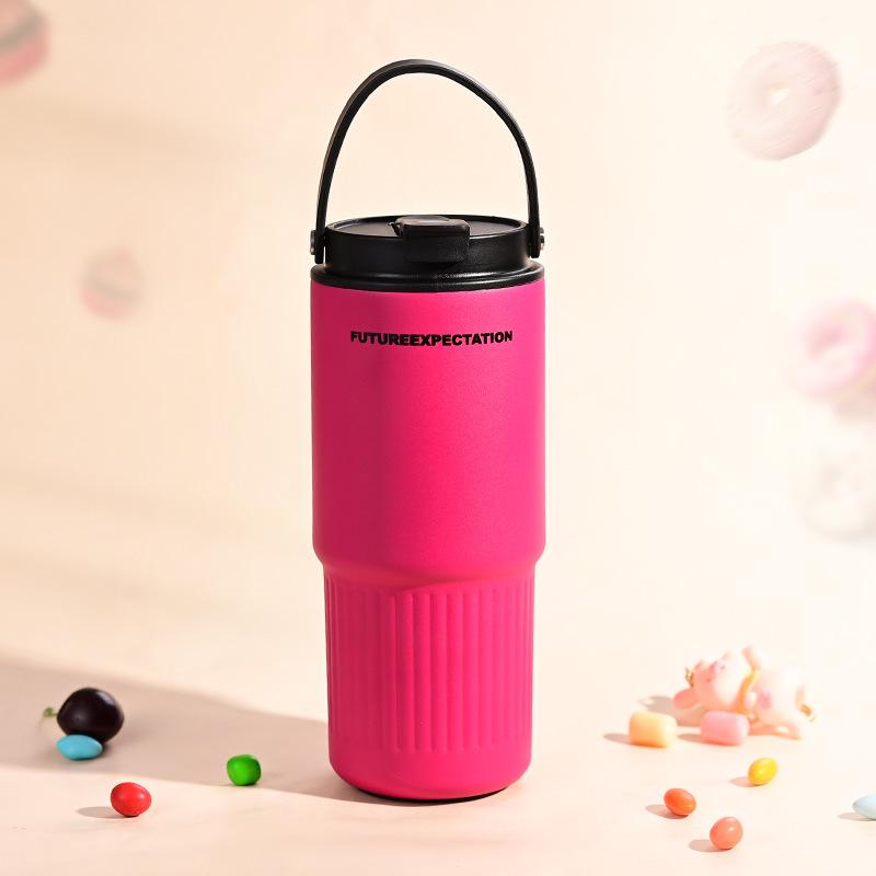 

Portable Double-Wall Stainless Steel Thermos Mug with High Capacity 750ml