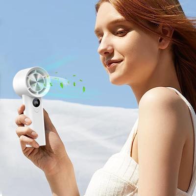 Dobíjecí ruční ventilátor Přenosný USB nabíjecí osobní chladicí ventilátor Nezbytnost do horkého počasí s 199 režimy větru pro cestování kempování
