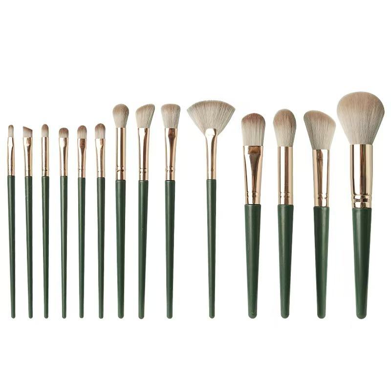 Complete Set of Animal Hair Blush Brush Eyeshadow Brush Loose Powder Brush Nose Shadow Brush Detailing Makeup Brush Set