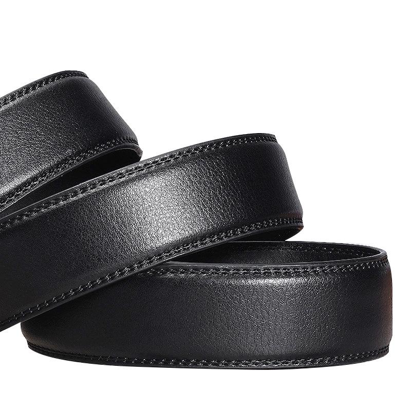 Men's Faux Leather Scratch-Resistant Automatic Buckle Belt, 3.6CM Wide