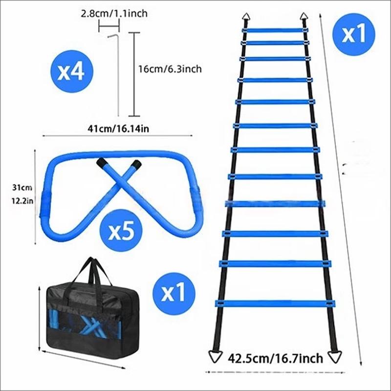 YTYIN 6M Agility Ladder & Hurdle Training Set CN plug (adapter included)