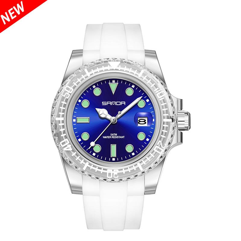 Women Fashion Wristwatches Youth Student Watch Trend Clock Calendar 30M Waterproof Silicone Strap Men's Electronic Watch