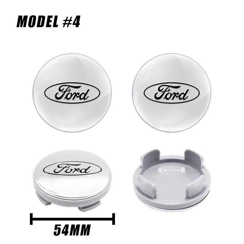 54mm 4ks Kovový emblém krytka středového krytu kola auta pro Ford Focus 2 Mk3 F150 Mondeo C-Max Fusion Ranger Escort Explorer Kuga