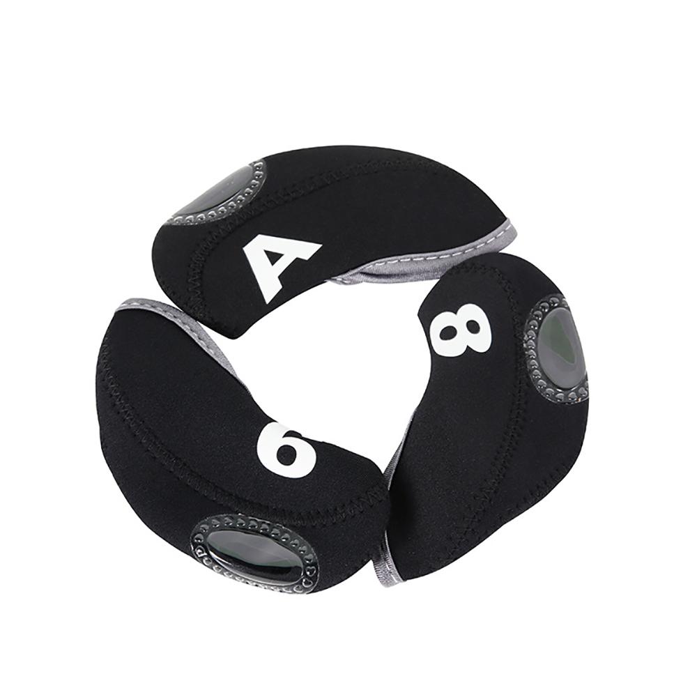 11Pcs Golf Club Covers RH For Callaway Iron Headcovers Black 3-LW Protector New