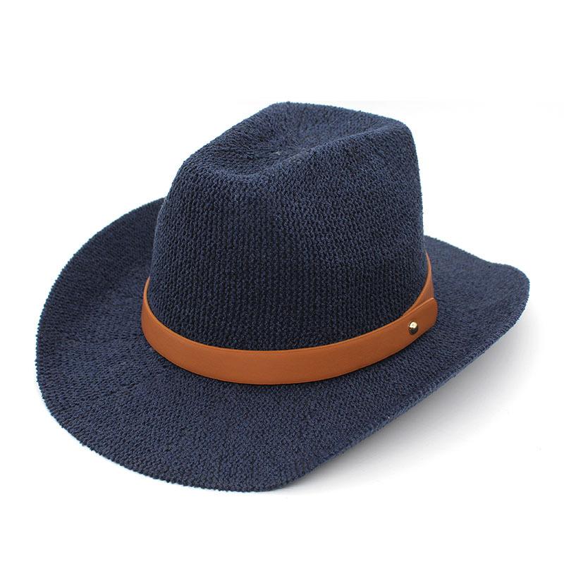 2022 Knitted Small Belt Top Hat Foldable Street Shot Concave Hat