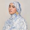 Ethnic Style Satin Polyester Shawl With Warmth Sun Shade For Women