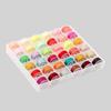 36 Colours High Quality Sewing Thread Boxed Bobbin Set, Suitable for Many Sewing Machines, with Bobbin Case, 36pc