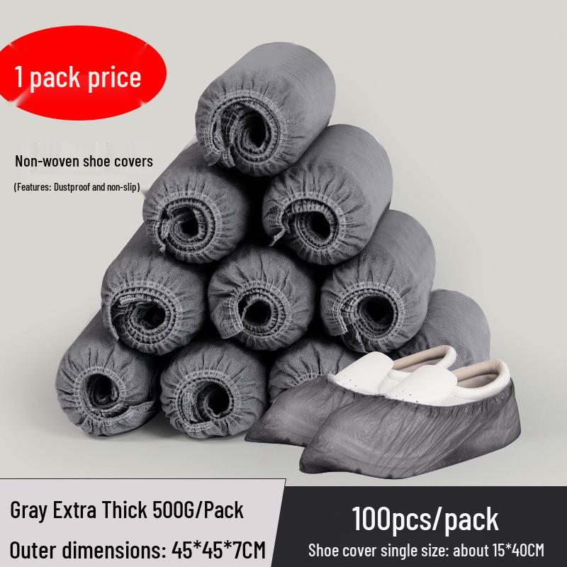 Durable Non-Slip Breathable Disposable Shoe Covers for Indoor Use