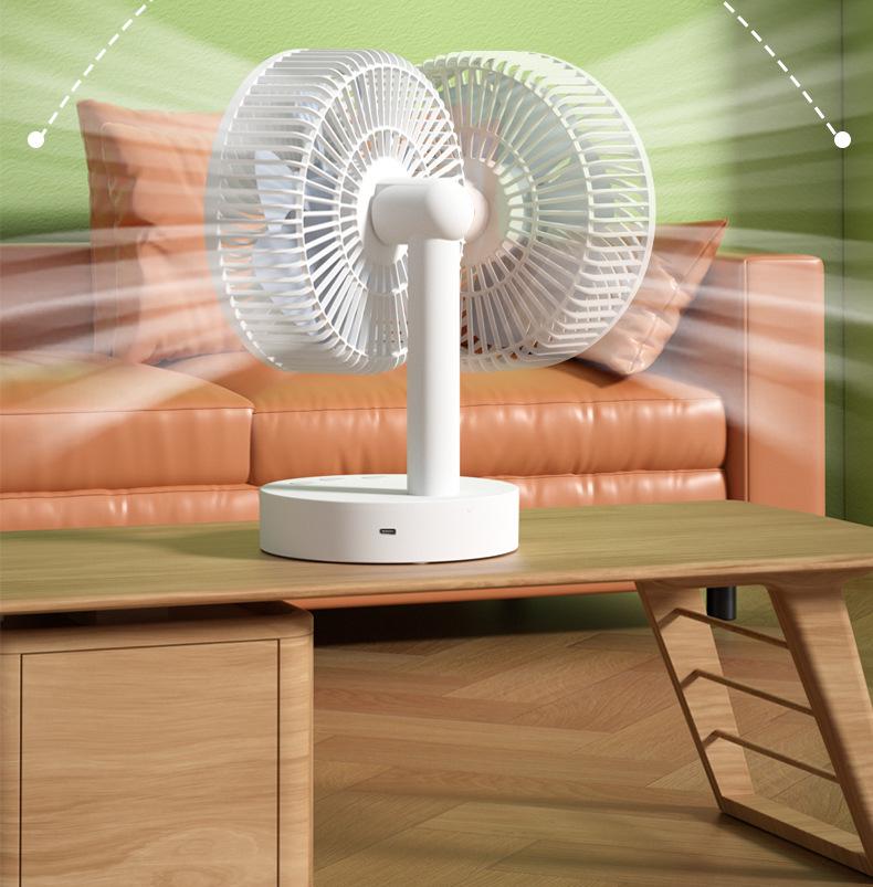 Rechargeable Portable Desktop USB Fan for Dormitory and Office Use