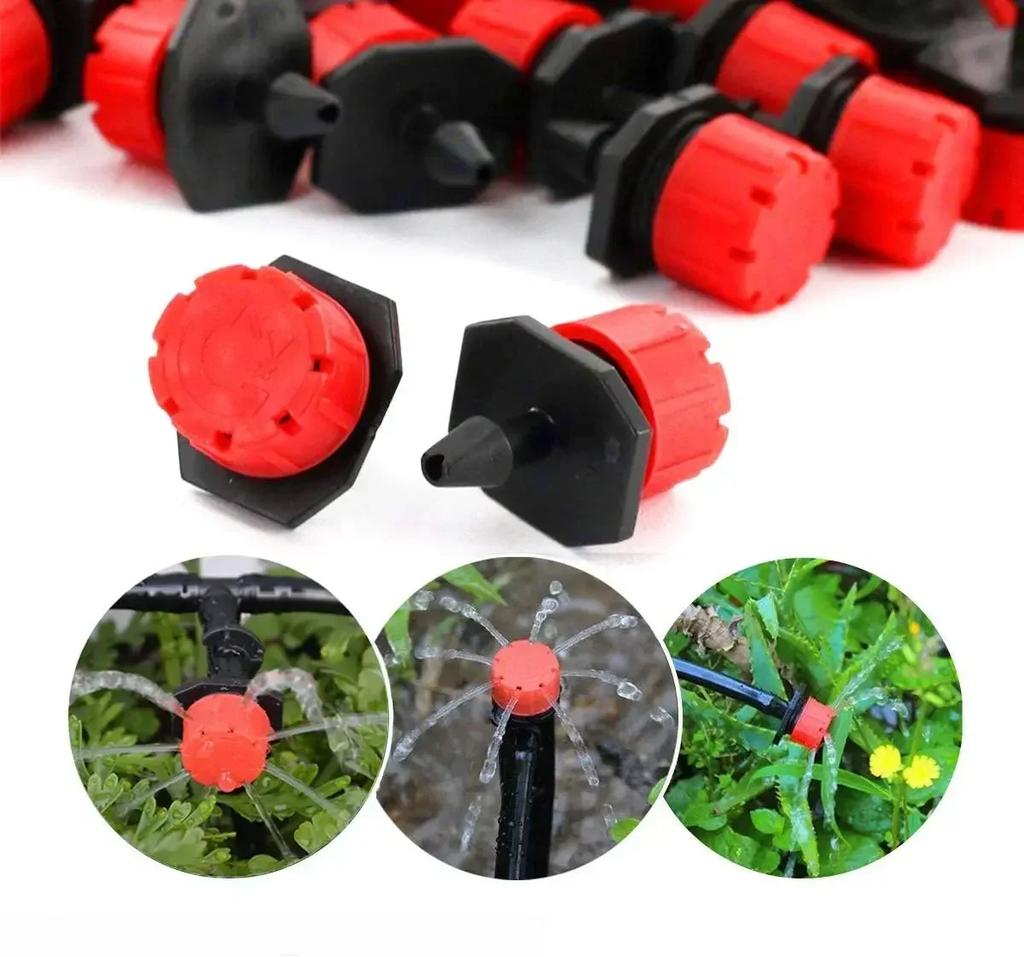 500/50PCS 4/7mm Garden Irrigation Nozzle Adjustable Dripper Sprinkler Emitter Micro Drip Balcony Yard Greenhouse Watering Spray