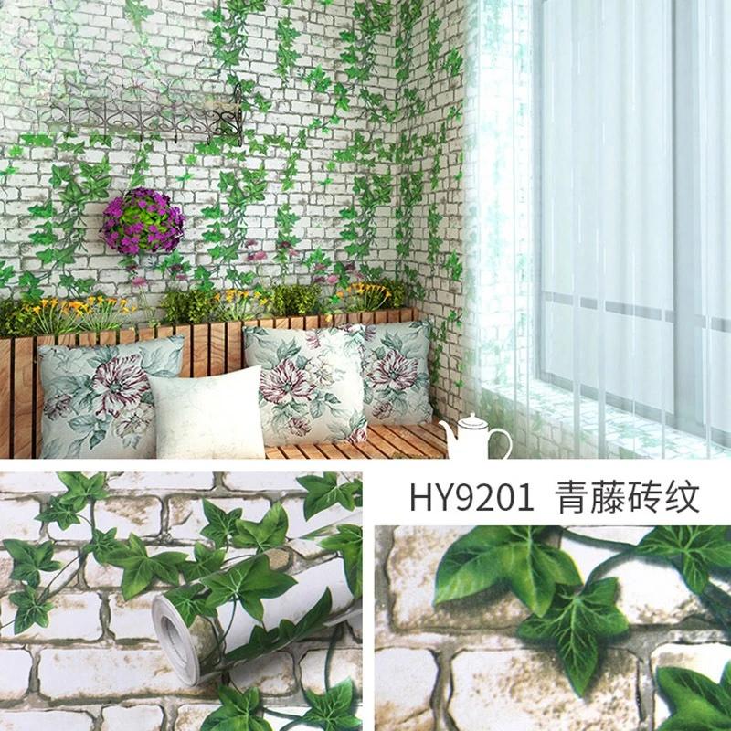 Heimdeko 3D Ziegelmuster PVC Selbstklebende Tapete Wohnzimmer Wanddekoration Tapete Restaurantdekoration