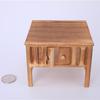 1/12 Scale Dollhouse Table with Storage Shelf Mini Bar Decor