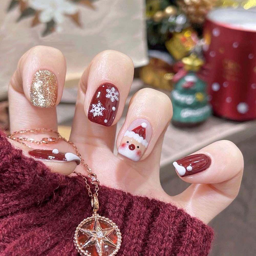 Nail Accessories Christmas Snowflake Nail Stickers Christmas Nail Decorations  Christmas Party