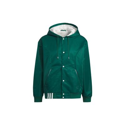 adidas Sport Hooded Fleece Jacket Unisex Jackets Forest-Green IK3420