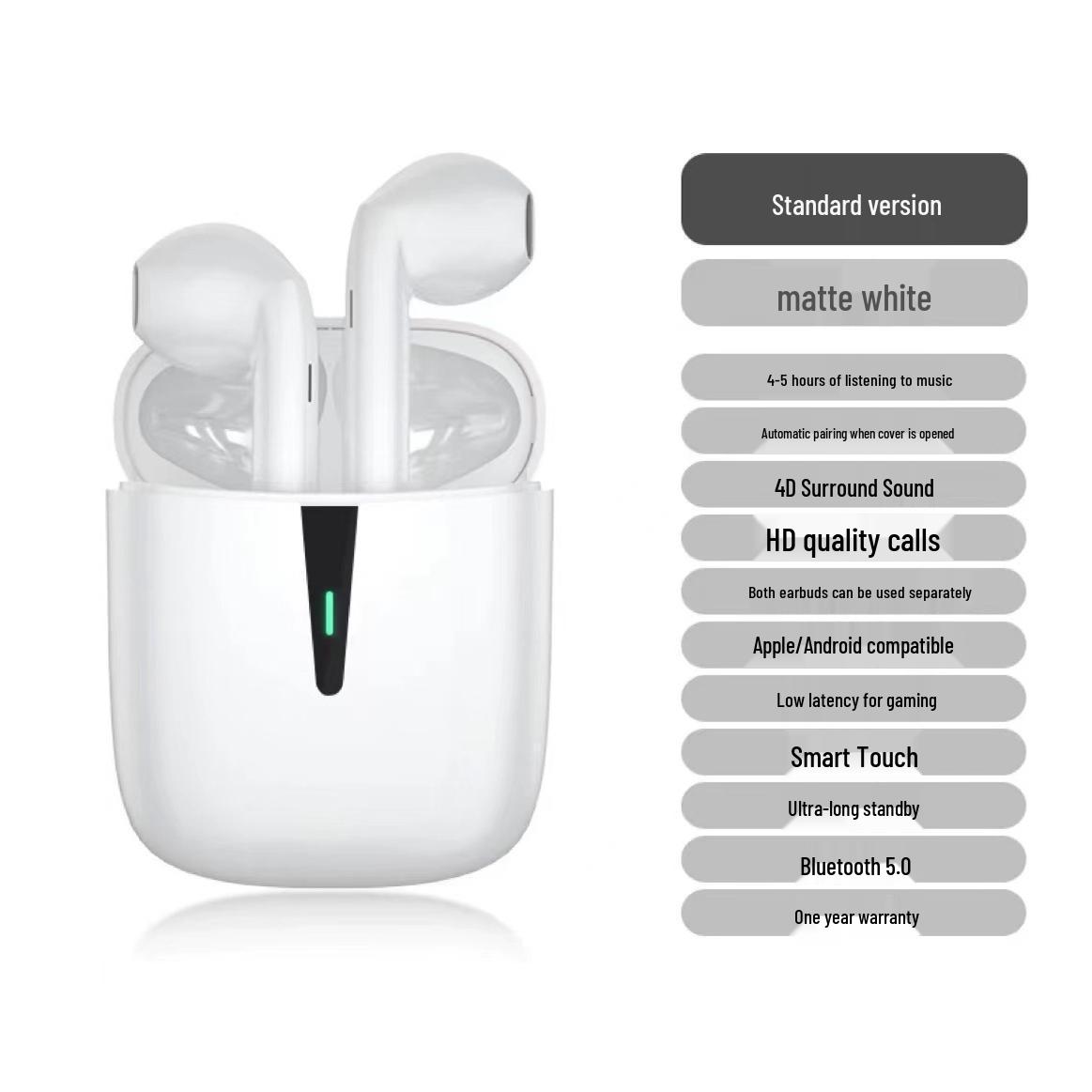 

Ultra-Long Battery Bluetooth Bone Conduction Headphones - Universal Wireless Sports Earbuds for Android
