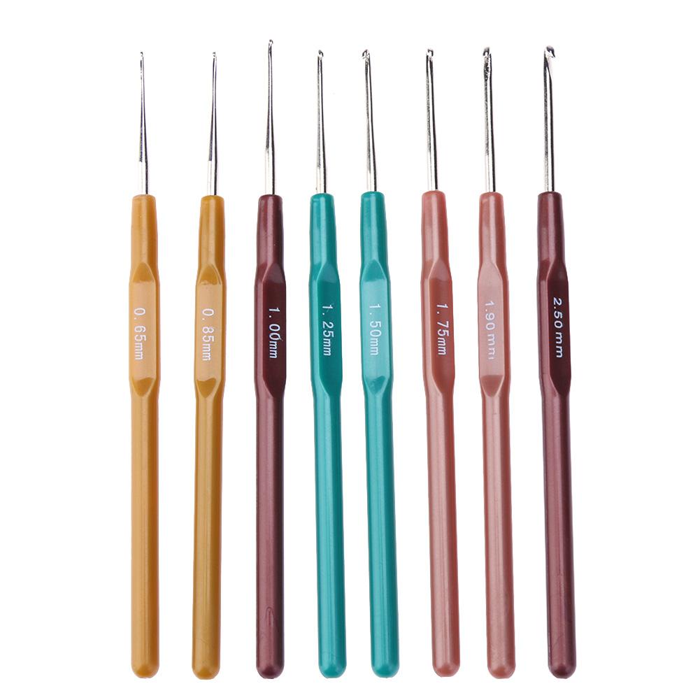 Crochet Hooks Kits with Storage Bag Soft Handle Crochet Needles Yarn Weave Knitting Needles Set DIY Weaving Tool
