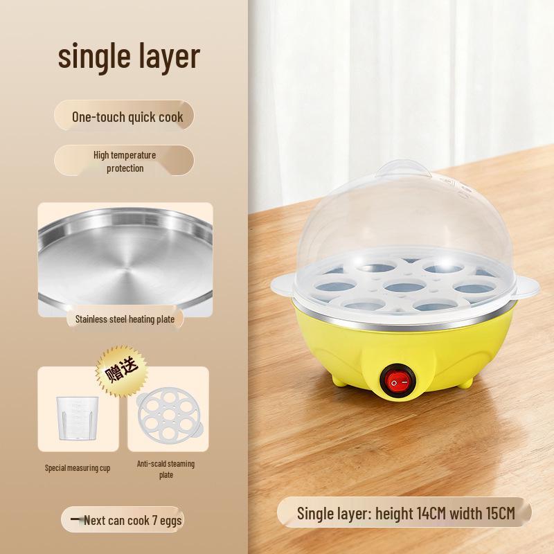 

Automatic Stainless Steel Multifunctional Egg Steamer & Cooker for Boiled Eggs - Ideal for Dorms & Small Kitchens 220V Europe