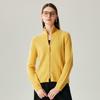 Zhaojun Women's 100% Cashmere High-Neck Cardigan