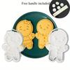 2Pcs Christmas Gingerbread Man Cookie Molds Boy Girl Gingerbread Embosser Stamps for Holiday Cake Decoration New Year Gifts 1