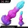 Silicone Multicolor Deformed Monster Phallus: Female Stimulation & Anal Dilator Toy