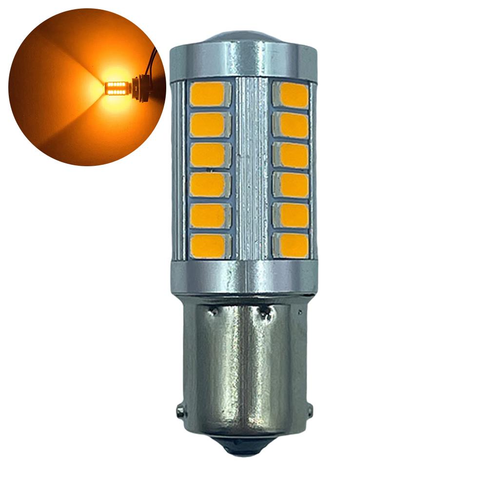P21W Ba15s 1156 Car LED Signal Light Bay15d 1157 12V Brake Bulb Parking White 5730 Red Tail LED Reverse Trun 33SMD Yellow A1F0