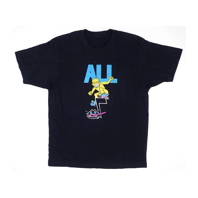 ALL ROY Band Rock American Streetwear Vintage Facial Expression Face Straight-spun Pure Cotton Men's Short-sleeved T-shirt