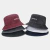 New Brooklyn Embroidery Splicing Bucket Hat Literary Retro Outdoor Breathable Sun Hat Four Seasons Wear Basin Hat