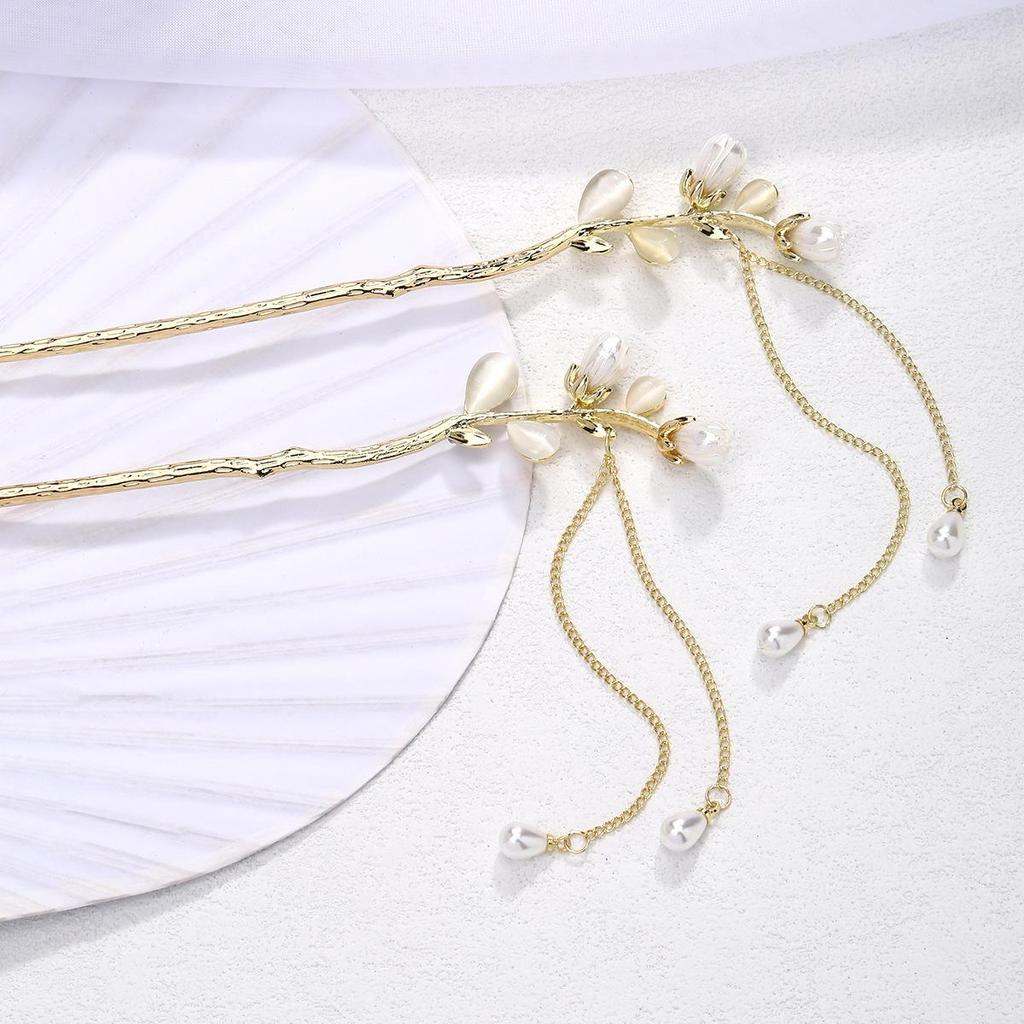 Modern Chinese-Style Tassel Hairpin - Elegant Women's Hair Accessory