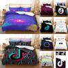 Luxurious Tiktok Pattern Duvet Cover Set With Pillowcase For Comfortable Sleep