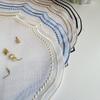 Retro Embroidered Cotton-Linen Placemat: Washable French Lace Decorative Mat