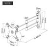 Universal Rotatable & Extendable Wall Mount for Monitors and TVs