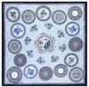 NEW 90*90cm Luxury Brand Women Silk Scarves Plaid Horse Square Scarves Spring Summer Shawls For Ladies