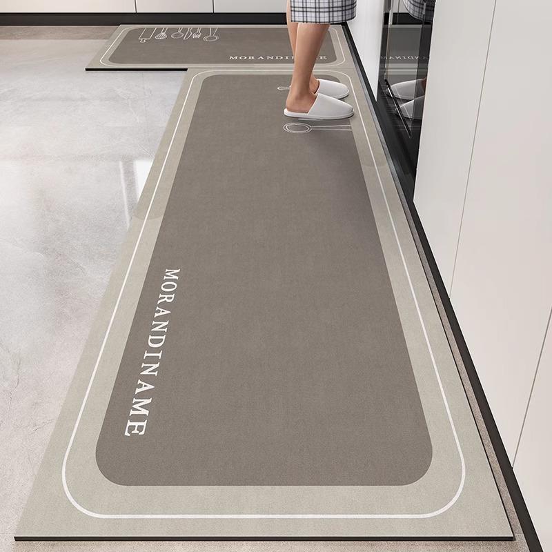 VIMAKA Minimalist Diatomite Bath Mat - Non-Slip Kitchen Floor Pad, Quick Dry Rug, Water & Stain Resistant, Eco-Friendly Design