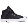 Converse Jack Purcell Leather Slip Resistant Durable High Top Skate Shoes Unisex Sneakers Black 155718C