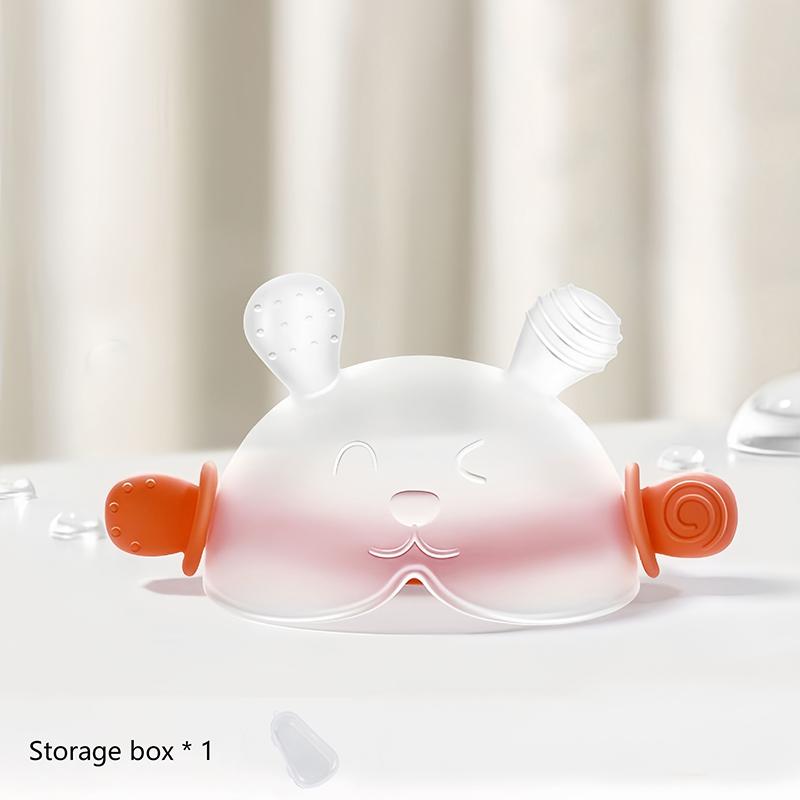 1 Set Kleinkind Beißring Baby Zahnungsgel Silikon Beißlöffel Lebensmittelecht Sicher zum Kochen und Einfrieren