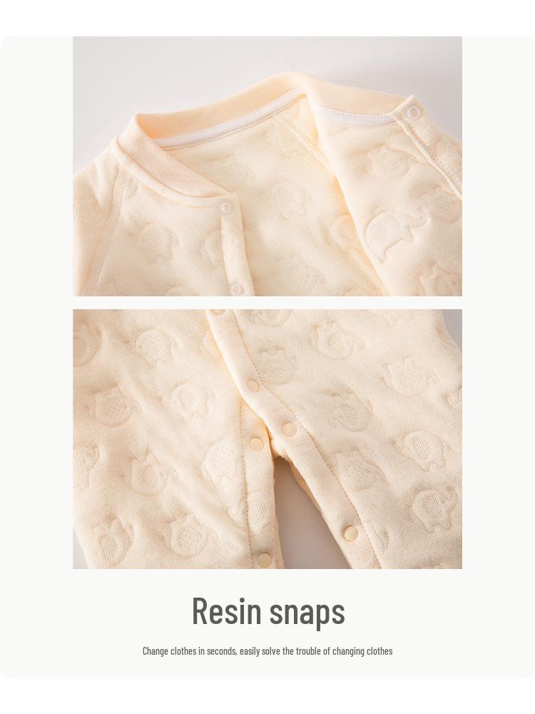Warm Cotton Padded Baby Jumpsuit for Winter and Spring