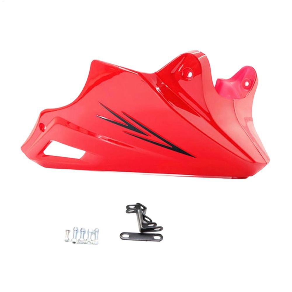 

Motorcycle Lower Leg Fairings & Engine Guard, Under Cowl Shrouds For Weather Protection & Aesthetic Commuting Long Distance Ride красный