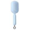 Prime Pick Self-Cleaning Flexible Hair Comb – Detangling Brush with Retractable Bristles | Easy To Clean, Scalp-Friendly (Blue)
