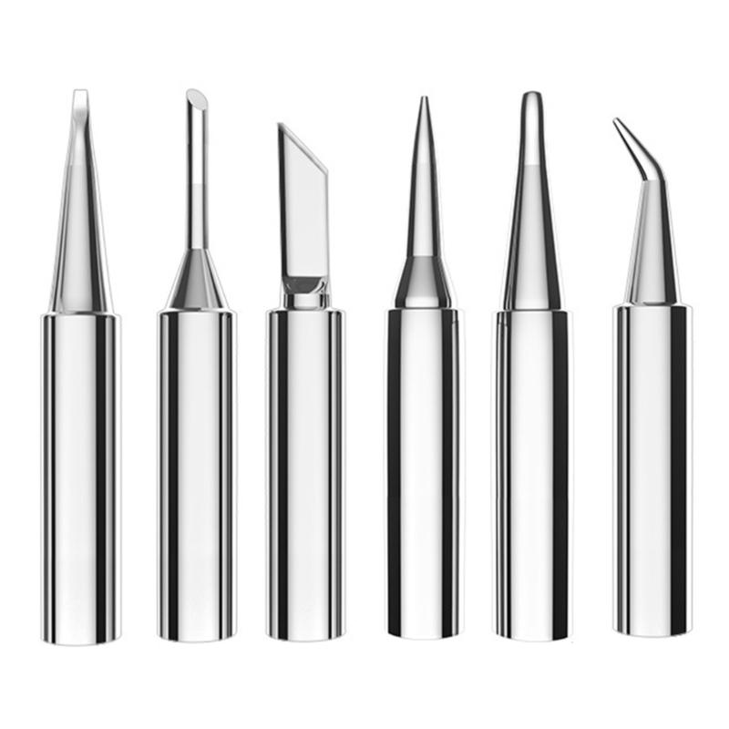 Soldering Bits Alloy Plating Tip Set Suitable for 936 Welding Iron Head Tip