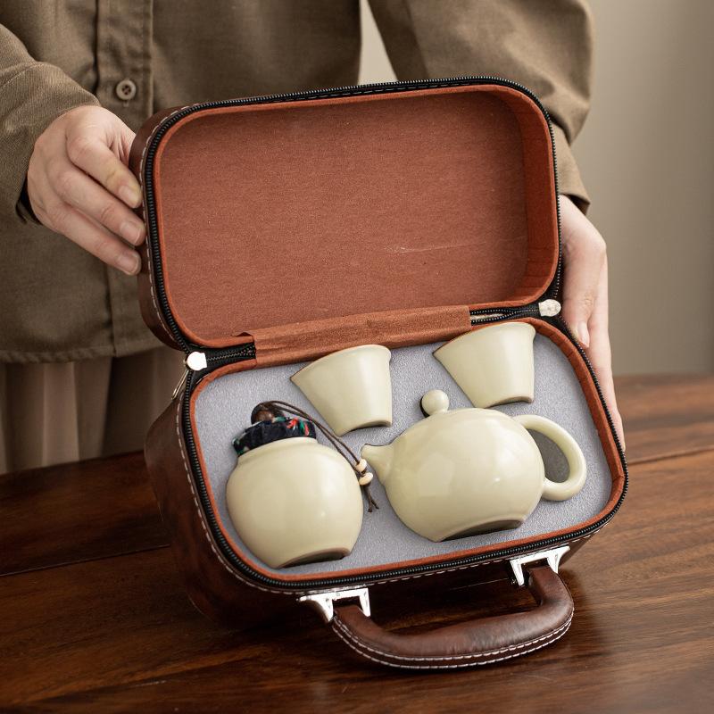 Dragon Boat Festival tea set gift set ceramic business practical gift to customers with gifts tea gift Dragon Boat Festival gift box