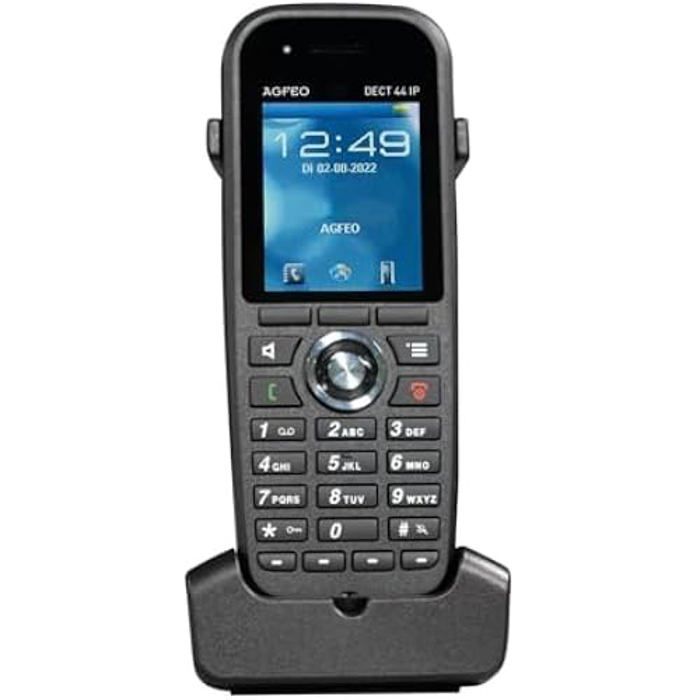 Téléphone sans fil - AGFEO - DECT 44 IP - Mains libres - Mémorisation du numéro - Technologie DECT